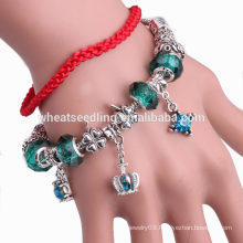 green holy safety chain pendant beads rosary hanging bracelet